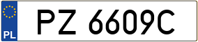 Truck License Plate